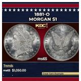 1881-o Morgan Dollar $1 ms65 SEGS