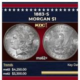 1883-s Morgan Dollar $1 ms62+ USCG
