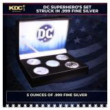 5x 1oz Silver Round DC Superhero Justice League Se