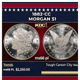 1882-cc Morgan Dollar $1 ms66 pl SEGS
