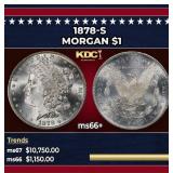 1878-s Morgan Dollar $1 ms66+ SEGS