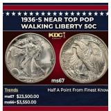 1936-s Walking Liberty Half Dollar Near Top Pop 50