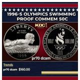 1996-s Olympics Swimming Proof Modern Commem Half
