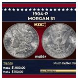 1904-p Morgan Dollar $1 ms64+ SEGS