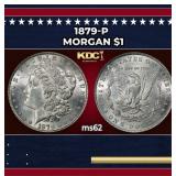 1879-p Morgan Dollar $1 Grades ms62