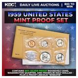 1959 United States Mint Silver Proof Set In Origin