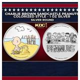 Charlie Brown Sandcastle Peanuts Colorized Style -