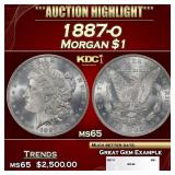 1887-o Morgan Dollar $1 ms65 SEGS