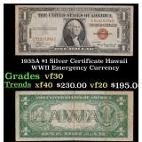 1935A $1 Silver Certificate Hawaii WWII Emergency
