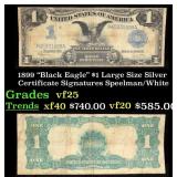 1899 $1 large size Silver Certificate "Black Eagle