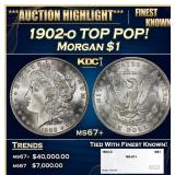 1902-o Morgan Dollar TOP POP! $1 ms67+ SEGS