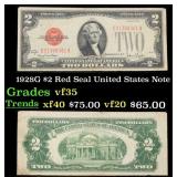 1928G $2 Red Seal United States Note Grades vf++