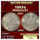 1883-s Morgan Dollar $1 ms62+ USCG
