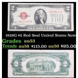 1928G $2 Red Seal United States Note Grades Select