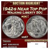 1942-s Walking Liberty Half Dollar Near Top Pop 50