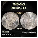 1904-o Morgan Dollar $1 Grades ms65