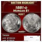 1881-o Morgan Dollar $1 ms65+ SEGS