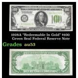 1928A $100 Green Seal Federal Reserve Note "Redeem