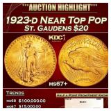1923-d Gold St. Gaudens Double Eagle Near Top Pop