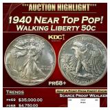1940 Proof Walking Liberty Half Dollar Near Top Po