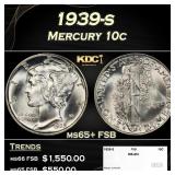 1939-s Mercury Dime 10c ms65+ FSB SEGS