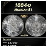 1884-o Morgan Dollar $1 Grades ms65+
