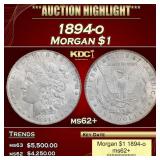 1894-o Morgan Dollar $1 ms62+ USCG