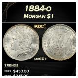 1884-o Morgan Dollar $1 Grades ms65+