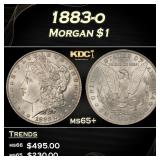 1883-o Morgan Dollar $1 Grades ms65+