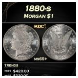 1880-s Morgan Dollar $1 Grades ms65+