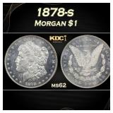 1878-s Morgan Dollar $1 Grades ms62
