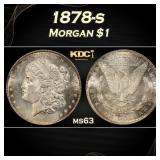1878-s Morgan Dollar $1 Grades ms63