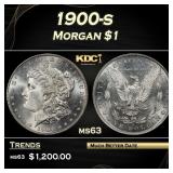 1900-s Morgan Dollar $1 Grades ms63