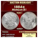 1884-s Morgan Dollar $1 ms62+ USCG