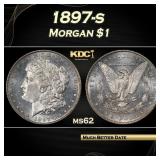 1897-s Morgan Dollar $1 Grades ms62