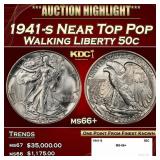 1941-s Walking Liberty Half Dollar Near Top Pop 50