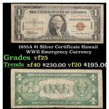 1935A $1 Silver Certificate Hawaii WWII Emergency