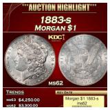 1883-s Morgan Dollar $1 ms62 USCG