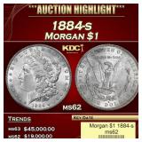 1884-s Morgan Dollar $1 ms62 USCG