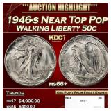 1946-s Walking Liberty Half Dollar Near Top Pop 50