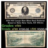 1914 $10 Large Size Blue Seal Federal Reserve Note