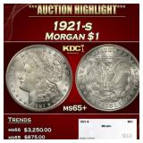 1921-s Morgan Dollar $1 ms65+ SEGS