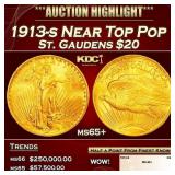 1913-s Gold St. Gaudens Double Eagle Near Top Pop