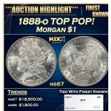 1888-o Morgan Dollar TOP POP! $1 ms67 SEGS