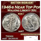 1946-s Walking Liberty Half Dollar Near Top Pop 50