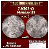 1881-o Morgan Dollar $1 ms65 SEGS