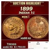 1899 Indian Cent . 1c ms66 rd SEGS