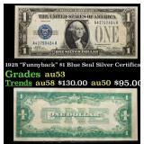 1928 $1 Blue Seal Silver Certificate "Funnyback" G