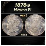 1878-s Morgan Dollar $1 Grades ms62