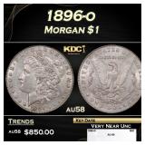 1896-o Morgan Dollar $1 au58 SEGS